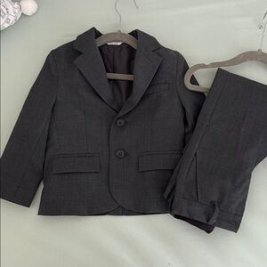 Janie and Jack Charcoal Suit